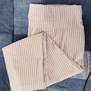 Maurices Plus Sized Gray Striped Pants